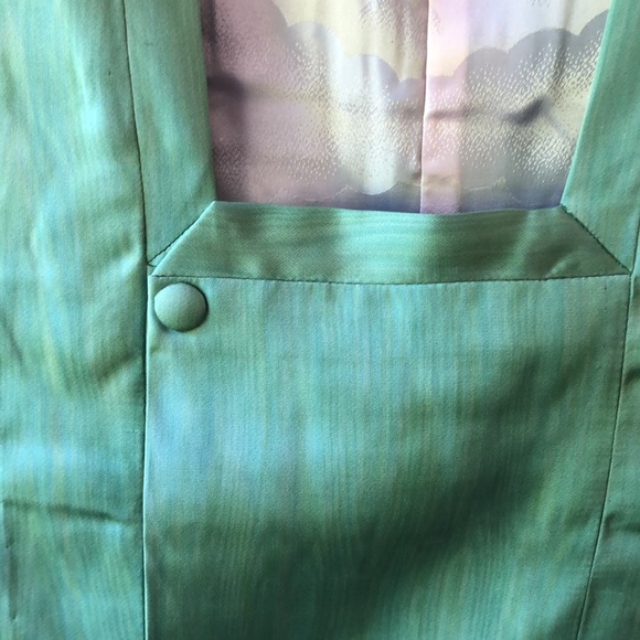 Long vintage michiyuki nylon rain coat - Picture 4 of 6